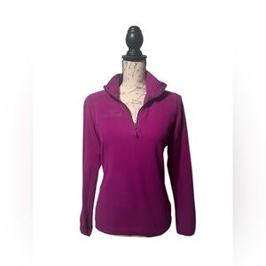 Marmot Polartec Quarter Zip Fleece.  Women’s Size Medium.  EUC. ‎ Magenta color.